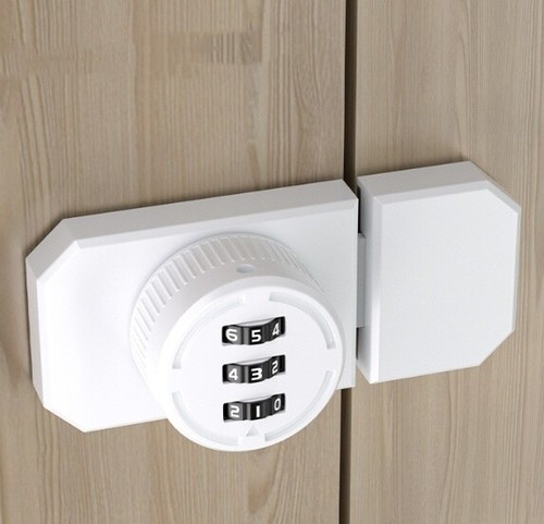 Cabinet Combination Lock Password Hasp 3-Digit Locks Zinc Alloy Cabinet Door AUS - Picture 13 of 18