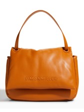 Simon Miller Women's Beige Solid Faux Leather Single Strap Shoulder Bag