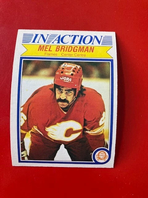 1982 O-Pee-Chee Hockey In Action Mel Bridgman #40 PSA 9