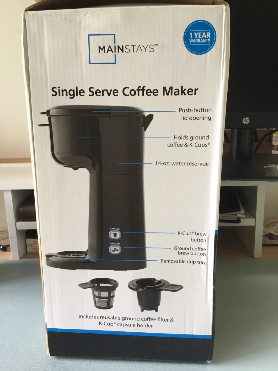 Single serve online coffee maker mainstays