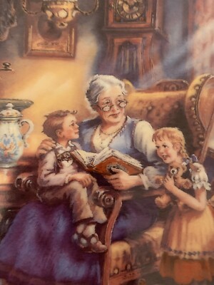 Weimar Plate Grandma Tells A Story Omas Marchenstunde 1993 bradford exchange