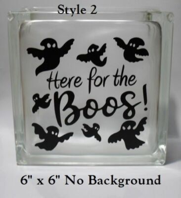 It/'s just a bunch of Hocus Pocus witches decal sticker for DIY 8/" Glass Block