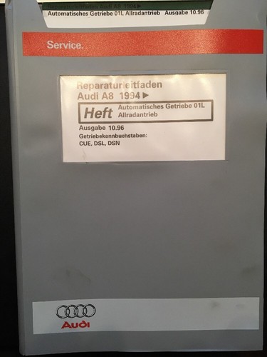 Reparaturleitfaden Audi A8 1994>Automatisches Getriebe 01L