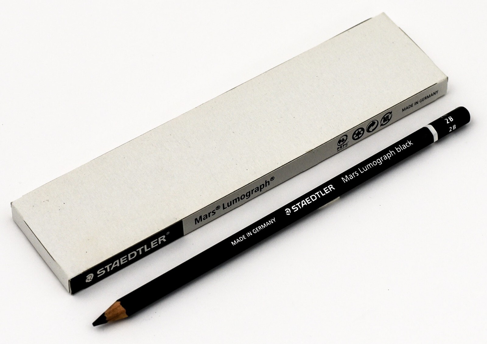 Staedtler Mars Lumograph Black 2B 100B-2B Drawing Pencils, P