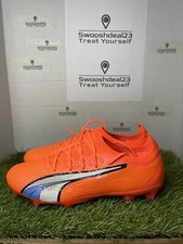 Men's 8.5 - 12   Puma Ultra Ultimate FG/AG Soccer Cleats Orange 107163-01