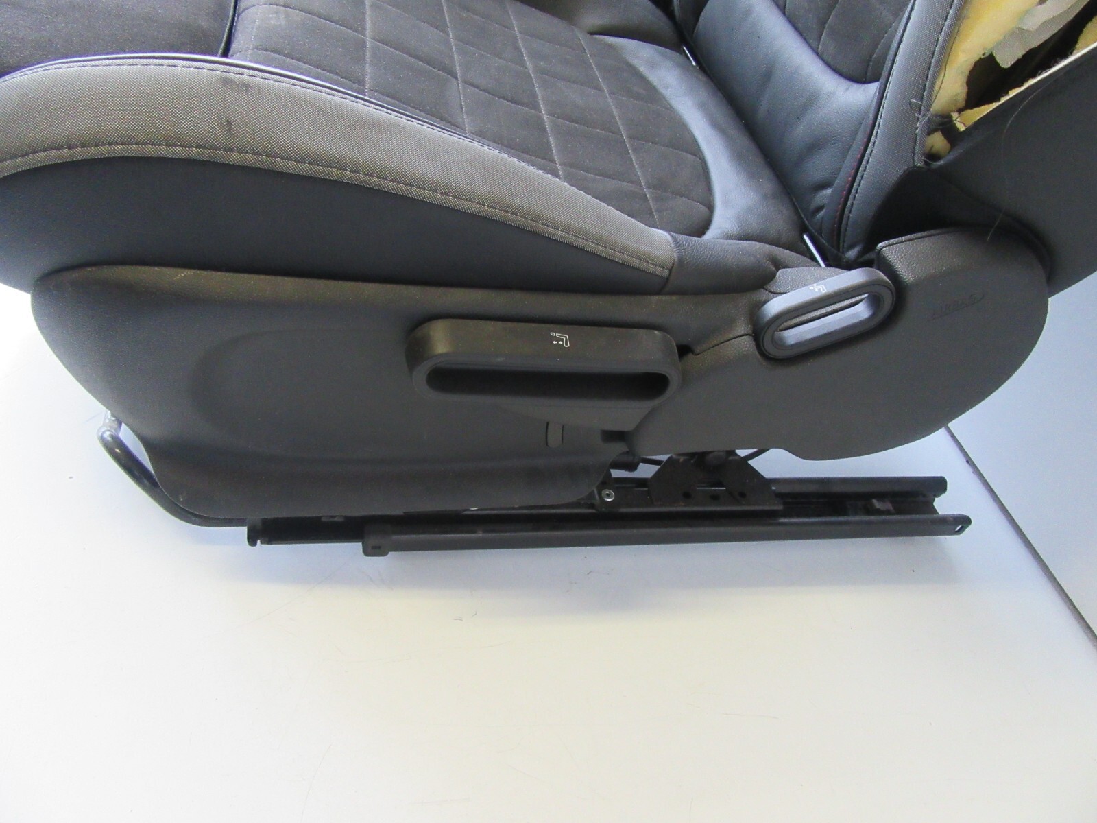 Genuine MINI F56 JCW Black & Grey Leather N/S Front Heated Seat eBay