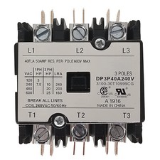 Contactor 40A 3 Pole 240V AC coil Definite Purpose Air Conditioning CONTACTOR