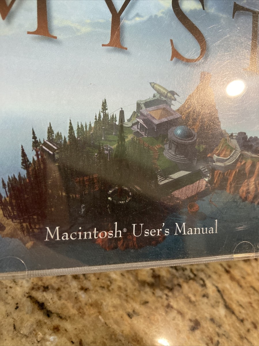 Myst Game Macintosh VTG CD-ROM Mac Point Click Adventure Computer