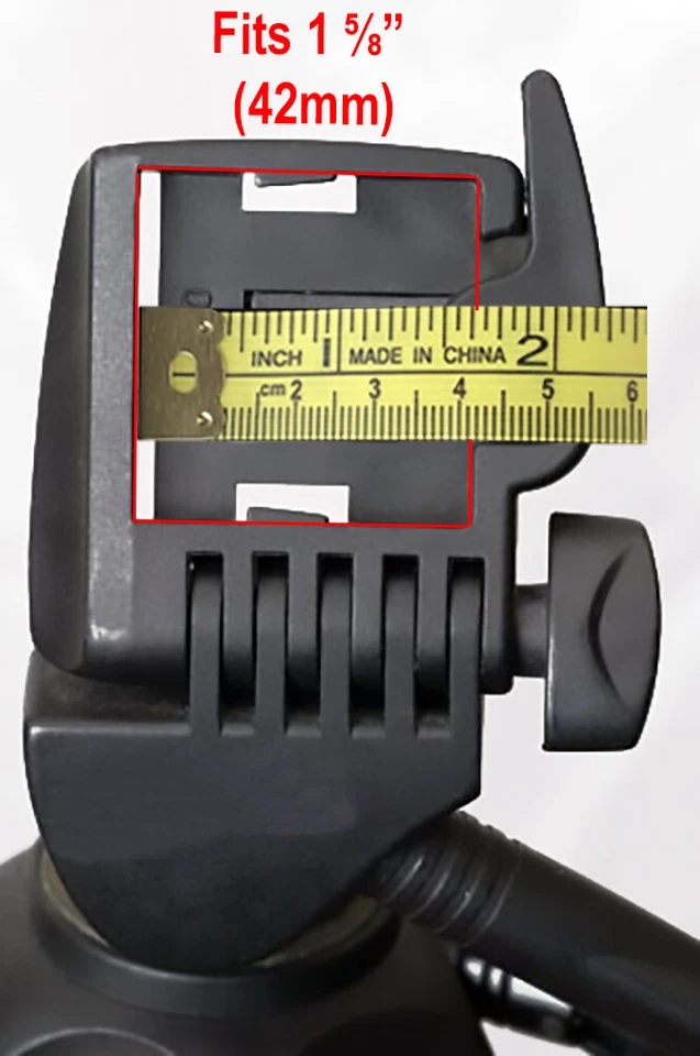 Placa de liberación rápida de metal para trípodes Hakuba S-3500 S-4500 S-6000 T-3500 (QB-6E) Foto 3 de 4