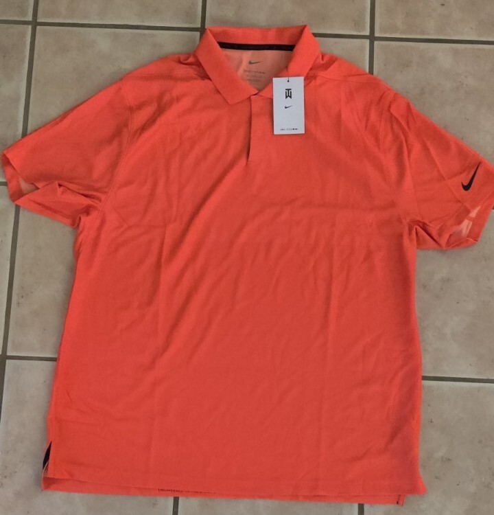 Nike Dri-FIT ADV Tiger Woods Golf Polo Shirt Crimson Bliss