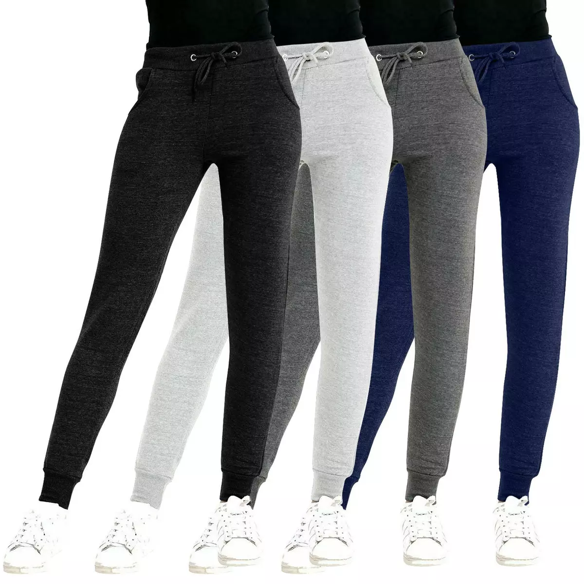 Womens Joggers Gym Sports Ladies Sweatpants Slim Fit Fleece Jogging Bottoms  S-XL