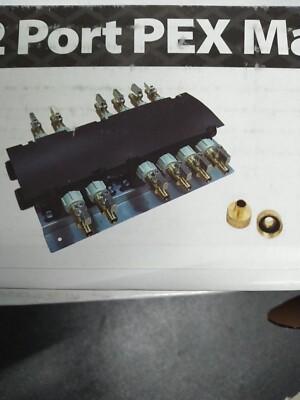Apollo - 12-Port PEX-B Manifold with 1/2 in. Brass Ball Valves - 6907912CP