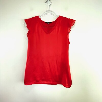 Comma, Size 36 8  Salmon Pink V Neck Short Sleeve Tshirt Designer