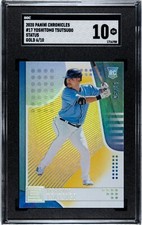 2020 Panini Chronicles #17 Yoshitomo Tsutsugo Status GOLD /10 SGC 10 GEM MINT