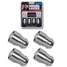4x Gorilla 68172 Gorilla Guard Wheel Lug Nut Lock Bolts M12-1.5 28mm Ball Chrome