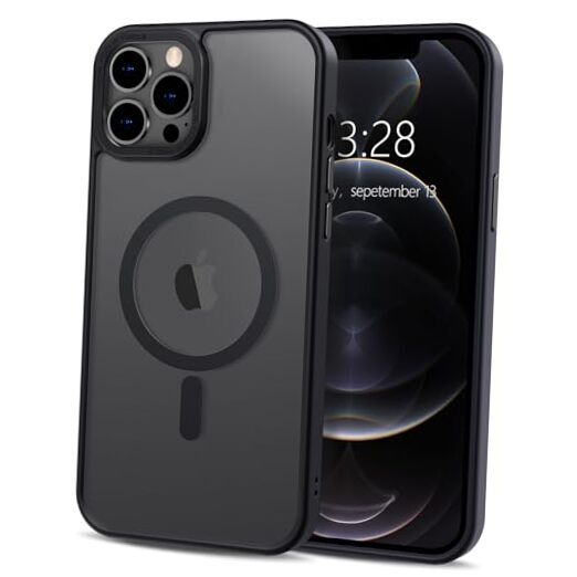 for Case Magnetic Phone Case [Compatible with MagSafe] iPhone 12 Pro Max Black