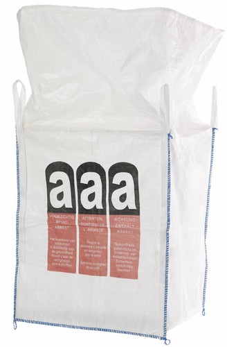 Placas Big Bag Asbesto Bolsa de eliminación Bolsa de placas Bolsa de amianto - Imagen 2 de 3