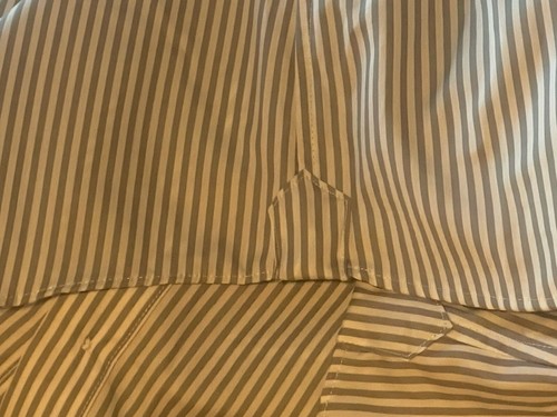 PROPER CLOTH ~USA Bespoke Couture Slim Fit Striped Work/Business Shirt UK 17" - 第 6/8 張圖片