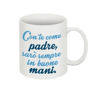 Personalisierte Keramik Tasse mit Spruch mit dir Geschenkidee Vatertag