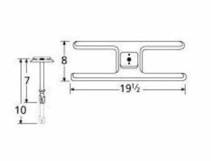 Charmglow Roper Arkla Turco Gas Grill Large H Burner Single Port Long