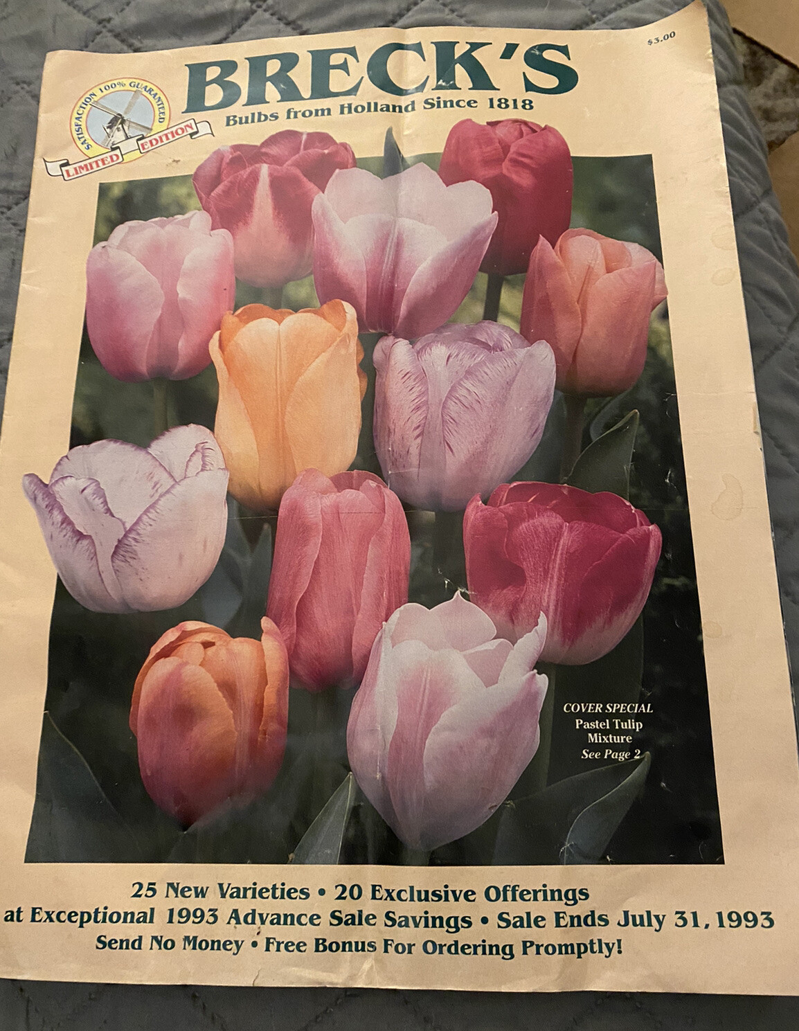Breck’s Bulbs frim Holland Seed Catalog Plant Flower Garden 1993