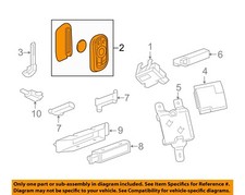 GM OEM 16-19 Envision Electrical Keyless Entry Components-Transmitter 13532385