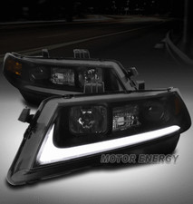 For 04-08 Acura Tsx Cl9 Led Tube Projector Headlight Lamp Blacksmoke Leftright For 04-08 Acura Tsx Cl9 Led Tube Projector Headlight Lamp Blacksmoke Leftright