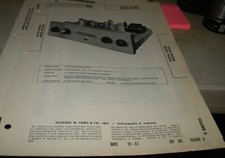 DAVID BOGEN 8 CHANNEL EQUALIZER PREAMPLIFIER: PR100A SAMS PHOTOFACT 381-6 