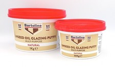 Glazing Window Putty Linseed Oil Natural Multi Purpose Bartoline 500g & 1kg Tubs
