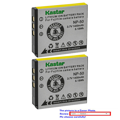 Kastar NP-50 Battery Replacement for Fujifilm FinePix XP100 XP110 XP150 X20