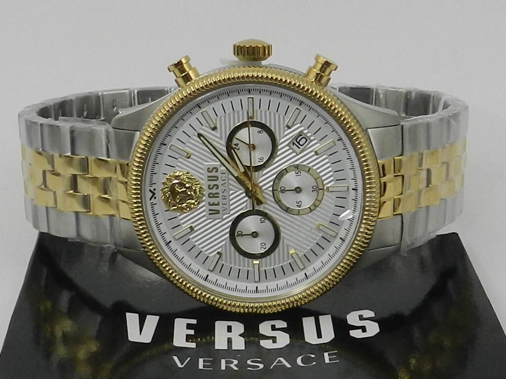 VERSUS VERSACE Men's Chronograph Colonne Ion Plated Stainless Steel Watch |  eBay