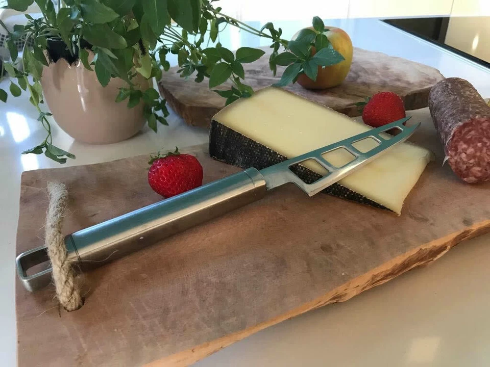 XL Nature Schneidebrett Echt-Holz 50x20cm Vesperbrett Schneidbrett Deko-Tablett - Bild 3 von 4