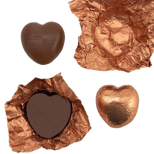Milk Chocolate Foil Wrapped Hearts (x82 Hearts) - Picture 46 of 46