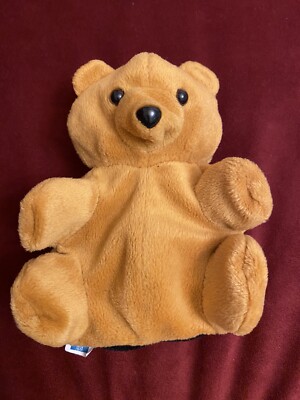 American Express Brown Bear Hand Puppet Pretend Play Plush