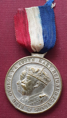 1935 Silber Jubiläumsmedaille von König George V ROYAL BOROUGH OF KINGSTON UPON THAMES