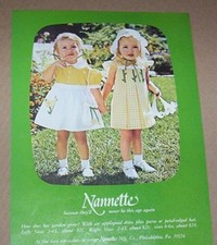 1981 print ad -Nannette little girl fashions dresses Philadelphia PA advertising