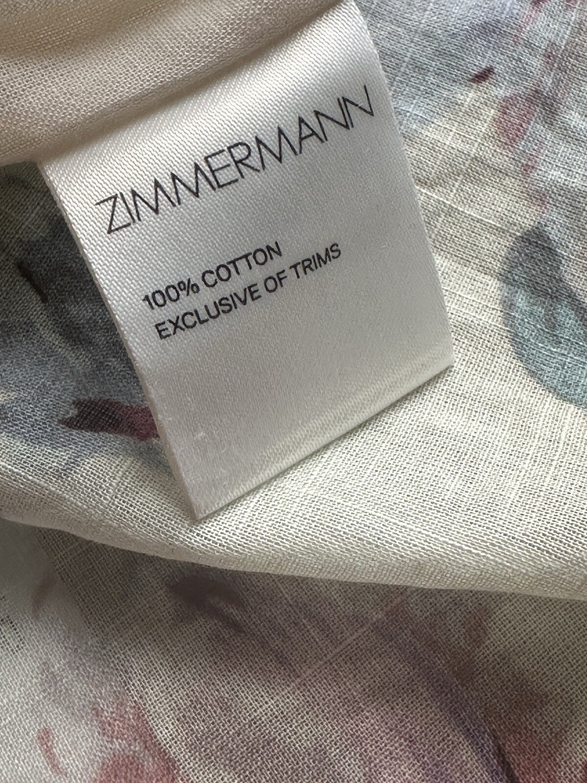 ZIMMERMANN Jasper Floral Halter Tie Cutout Midi Maxi Dress Size 1 AU/UK 8 US 4