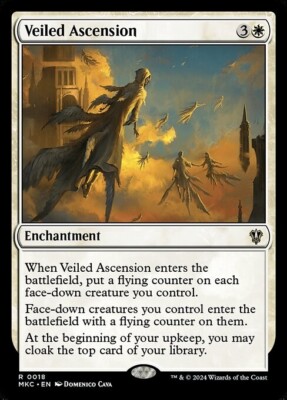 *MtG: 4x VEILED ASCENSION - Commander Murders at Karlov Manor Rare - magicman*