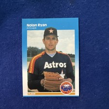 Fleer 1987 Nolan Ryan Houston Astros Glossy Base Set #67 Baseball Card