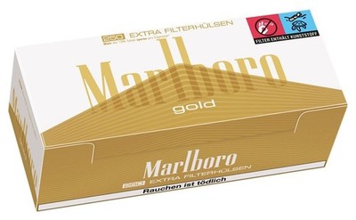 Marlboro Gold Original Extra Zigarettenhülsen (4x 250er - Packung )