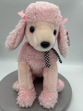 Ty Beanie Buddy Light Pink Poodle Puppy Dog Brigitte 11" Tall Original Tags
