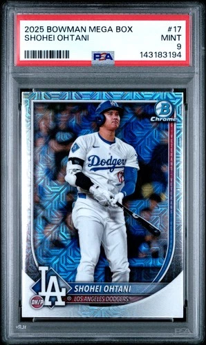 2025 Bowman Chrome #17 Shohei Ohtani Mojo Refractors PSA 9