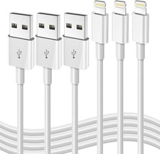 iPhone Fast Charging Cable Apple MFi Certified 3-Pack 3FT USB to Lightning Cab