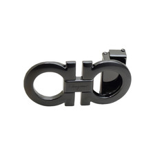 Black Salvatore Ferragamo Men Classic Alloy Belt Buckle for 34-35mm belt