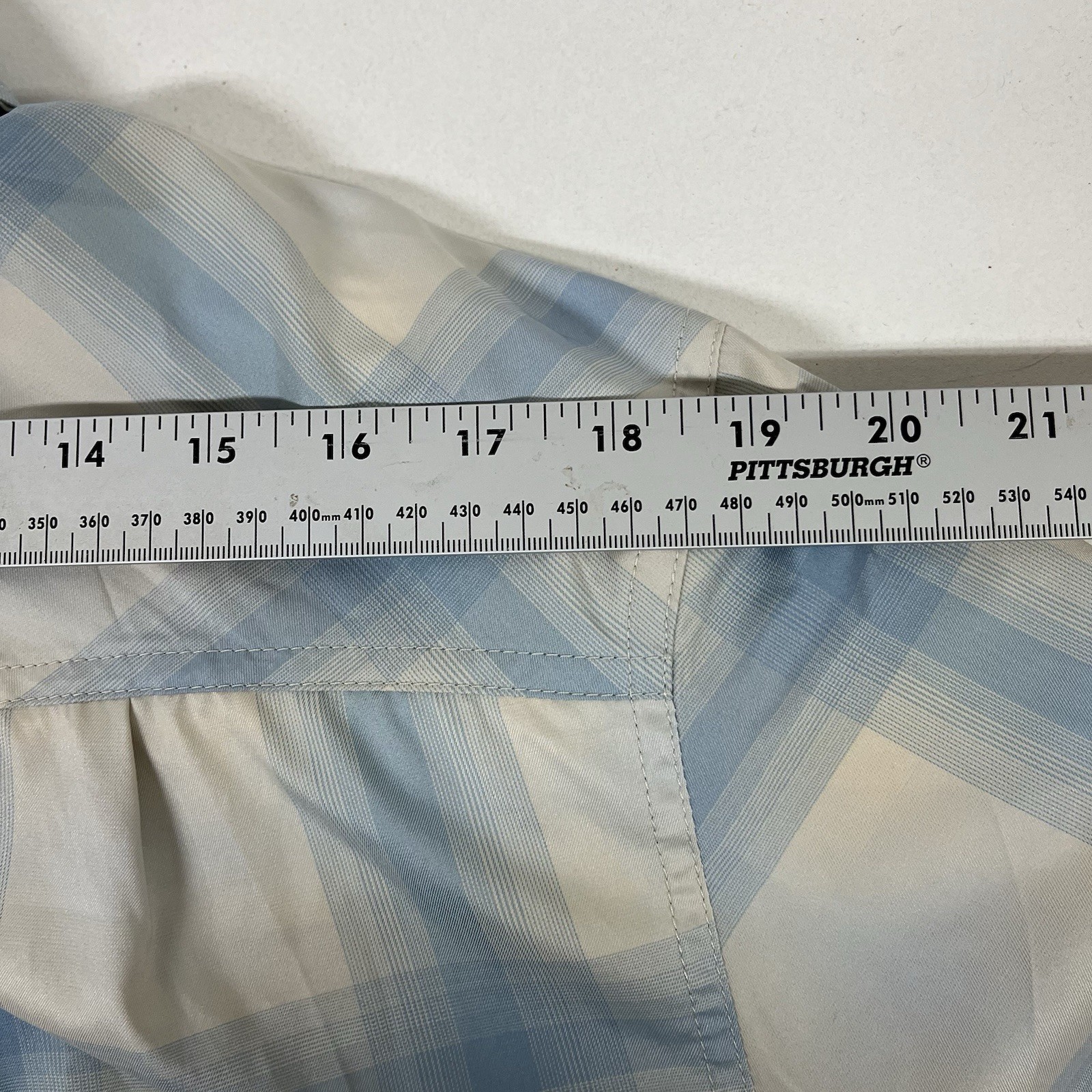 Club Ride Shirt Mens Large Plaid Club West Pearl Snap Cycling Bike MTB Vent