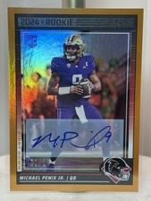 2024 MICHAEL PENIX JR Panini Score Orange First Down AUTO SSP RC /10 🔥