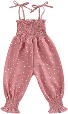 New Infant Toddler Baby Girl Romper Summer Sleeveless Suspender