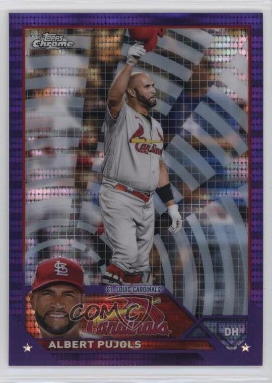 2023 Topps Chrome Purple Sonar Refractor 213/275 Albert Pujols #143 0m4q