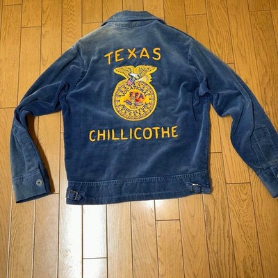 National FFA Texas Chillicothe Jacket Blue Vintage M Size #FB ZAA