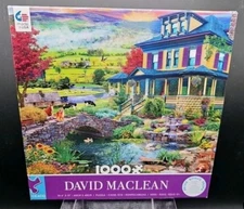 Ceaco David Maclean Puzzle "Countryside Retreat" 1000 Pieces Vibrant Colors Hand